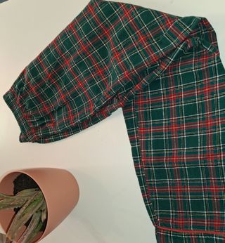 Pijama Zara Tartán Verde y Rojo para niño.