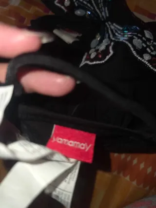 Costume da bagno farfalla con perline