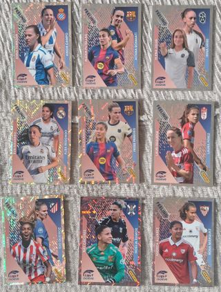 (LEER) COL. COMPLETA(418 CROMOS)"LIGA F 26”