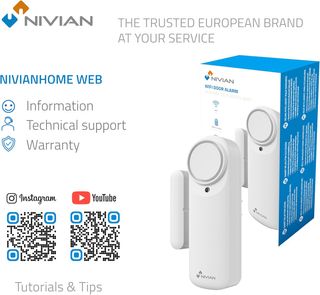 Nivian Alarma de Puerta Inteligente WiFi, Sensor M