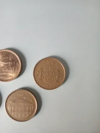 Lote 5 monedas Juan Carlos I Rey de España