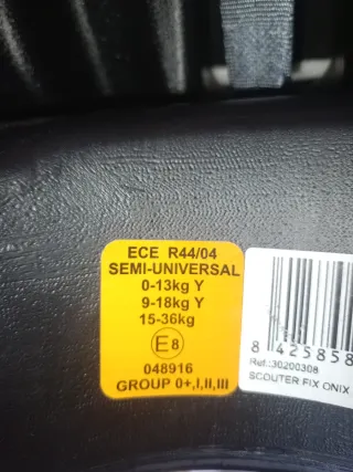 Silla de coche para bebé PLAY. Ningún accidente.