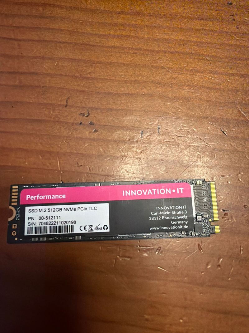 SSD M.2 512GB NVMe PCIe TLC