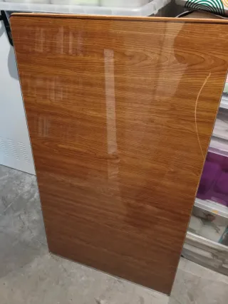 Mesa de camilla con cristal