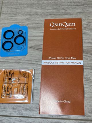 Protector Pantalla iPhone 16 Pro Max + Cámara