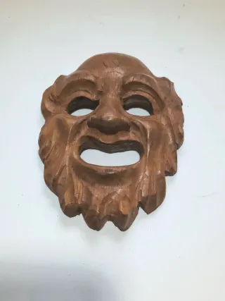 4 Maschere decorative In Legno. - Realizzate art