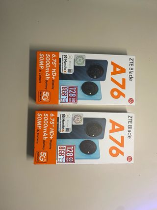 ZTE Blade A76 5G 128GB Azul Nuevo(2 unidades)