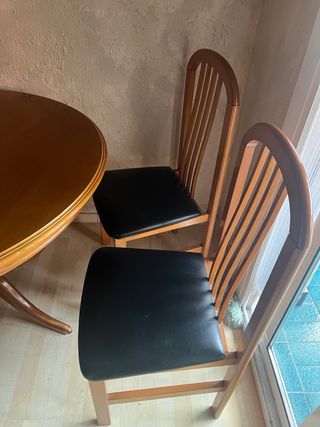 Mesa comedor redonda extensible, regalo sillas