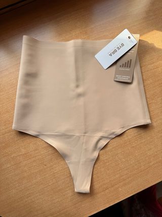 Faja Tanga Bye Bra Beige Control Abdominal