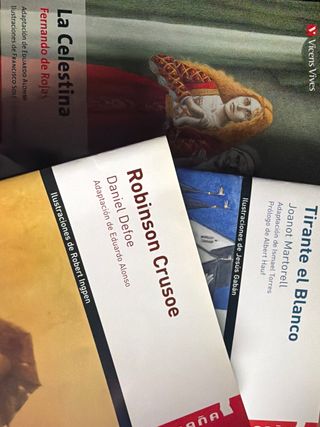 Pack:celestina, tirante el blanco, robinson crusoe