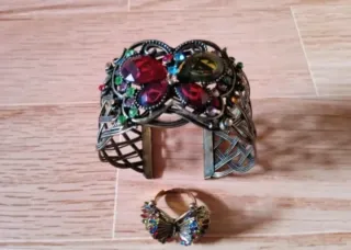 Pulsera ancha (brazalete) + Anillo Mariposa NUEVO!