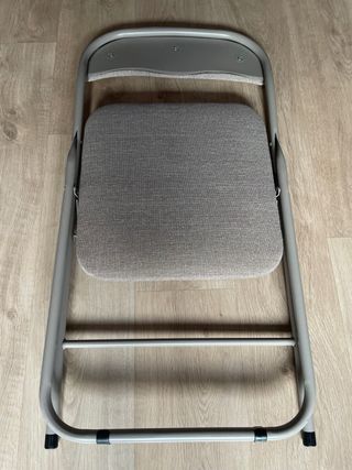 Silla plegable beige x2