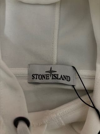 Sudadera Stone Island Blanca Talla S