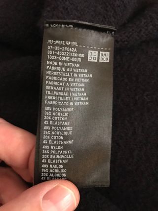 Jersey Uniqlo Invierno Hombre Talla M