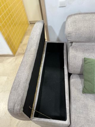 Sofá 3 plazas extraíble tela beige