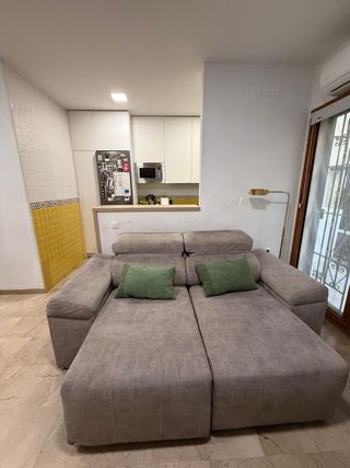 Sofá 3 plazas extraíble tela beige