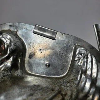 Stampo forma gallina in metallo per dolci pasquali