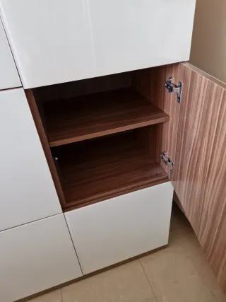 comedor aparador y vitrina con mesa y 4 sillas