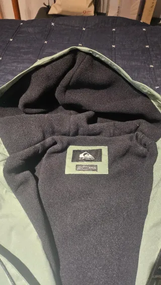 Chaqueta impermeable verde Quiksilver Nieve T. M
