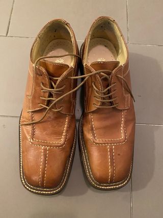 Scarpe eleganti uomo pelle marrone taglia 44