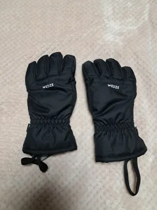 Guantes de esquí para niño Wedze negros
