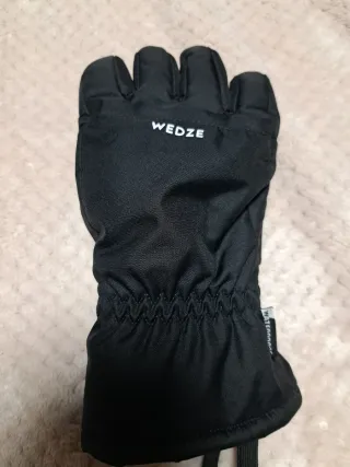 Guantes de esquí para niño Wedze negros