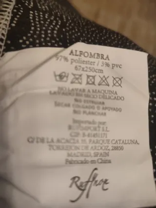 Alfombra Pasillera Nueva Antideslizante. 67x250