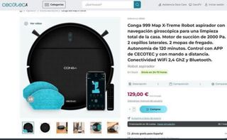 Robot Aspirador Conga 999 MAP