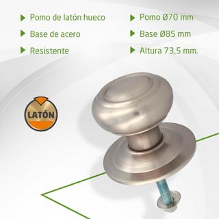 Amig - Pomo Redondo para Puertas Exteriores de Ent