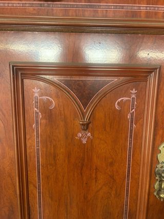 Muebles antiguos madera y cristal para restaurar