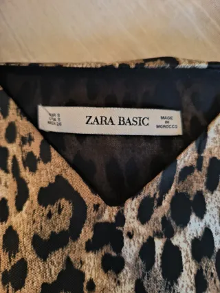 Top tirantes leopardo Zara Basic mujer talla S