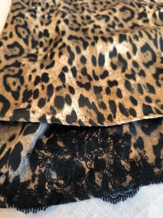 Top tirantes leopardo Zara Basic mujer talla S