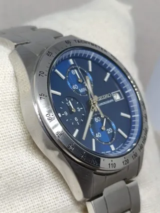 Reloj Seiko Chronograph Azul Quartz