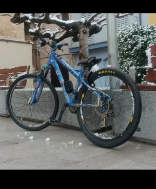 Bici de dirt jump montada pieza a pieza