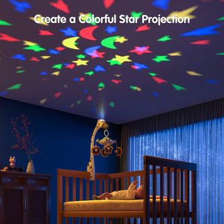 TUMAMA Movil Cuna Bebe, Juguete de Cuna 3 en 1 con