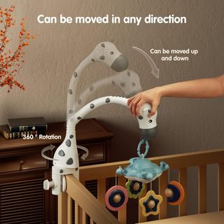 TUMAMA Movil Cuna Bebe, Juguete de Cuna 3 en 1 con