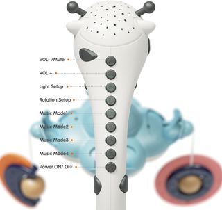 TUMAMA Movil Cuna Bebe, Juguete de Cuna 3 en 1 con