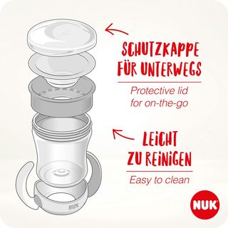 NUK Mini Magic Cup taza para sorber | Borde a prue