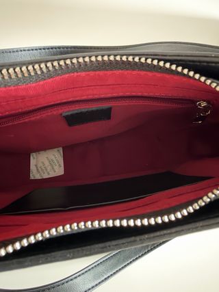 Bolso hobo piel natural negro