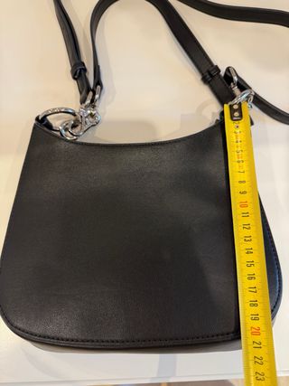 Bolso hobo piel natural negro