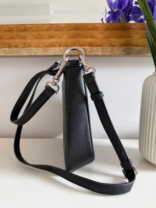 Bolso hobo piel natural negro