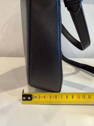 Bolso hobo piel natural negro