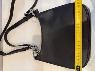 Bolso hobo piel natural negro