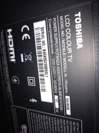 Televisión Toshiba 28 Negra