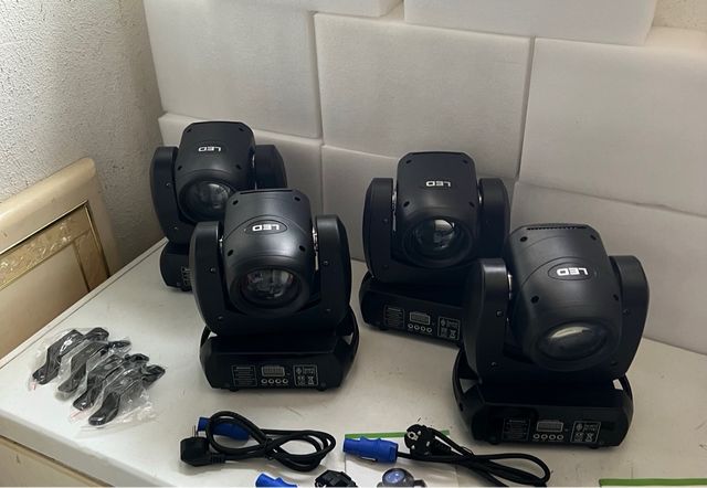 x4 FOCOS MOVILES BEAM SPOT 150W PRISMAS & GOBOS DJ