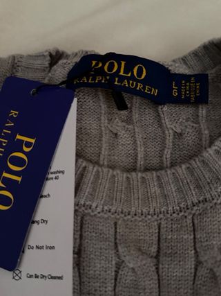 Jersey Polo Ralph Lauren Gris Talla L