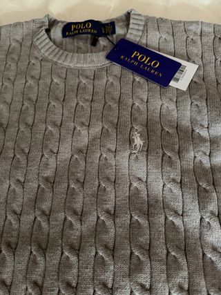 Jersey Polo Ralph Lauren Gris Talla L