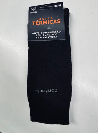 Meia térmica de inverno toda felpa no interior