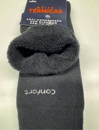 Meia térmica de inverno toda felpa no interior