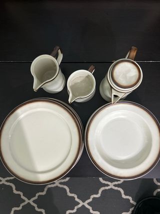 Conjunto vajilla de bidasoa antigua 5plato de cada